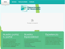 Tablet Screenshot of dermatologiadevanguardia.com